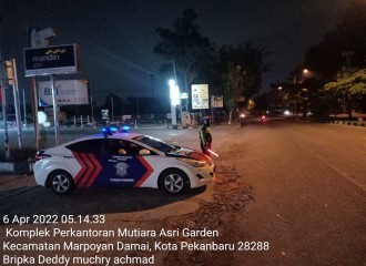 Gelar Operasi Tertib Ramadhan Lancang Kuning 2022, Sat Lantas Polresta Pekanbaru Antisipasi Bali Asmara Shubu
