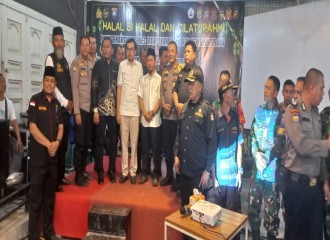 Kapolsek Bukit Raya Hadiri Halal Bihalal Yang Digelar Pokdarkamtibmas Kecamatan Marpoyan Damai
