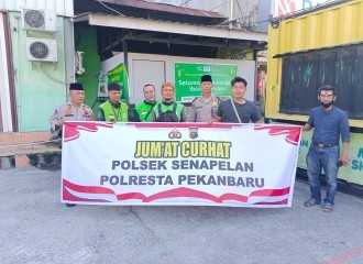 Jumat Curhat Warga Kampung Baru Curhat Layanan Urus SIM Dan Pajak Kendaraan Ke Polsek Senapelan