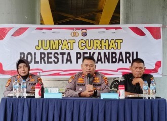 Tampung Keluhan Warga, Polresta Pekanbaru Gelar Jumat Curhat 