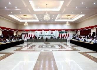 Kapolresta Pekanbaru Hadiri Rapat Koordinasi Persiapan Distribusi Pemilihan Umum Tahun 2024