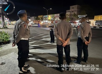 Polsek Binawidya Laksanakan Gatur Lalin Dalam Rangka Ops Ketupat Lancang Kuning 2026